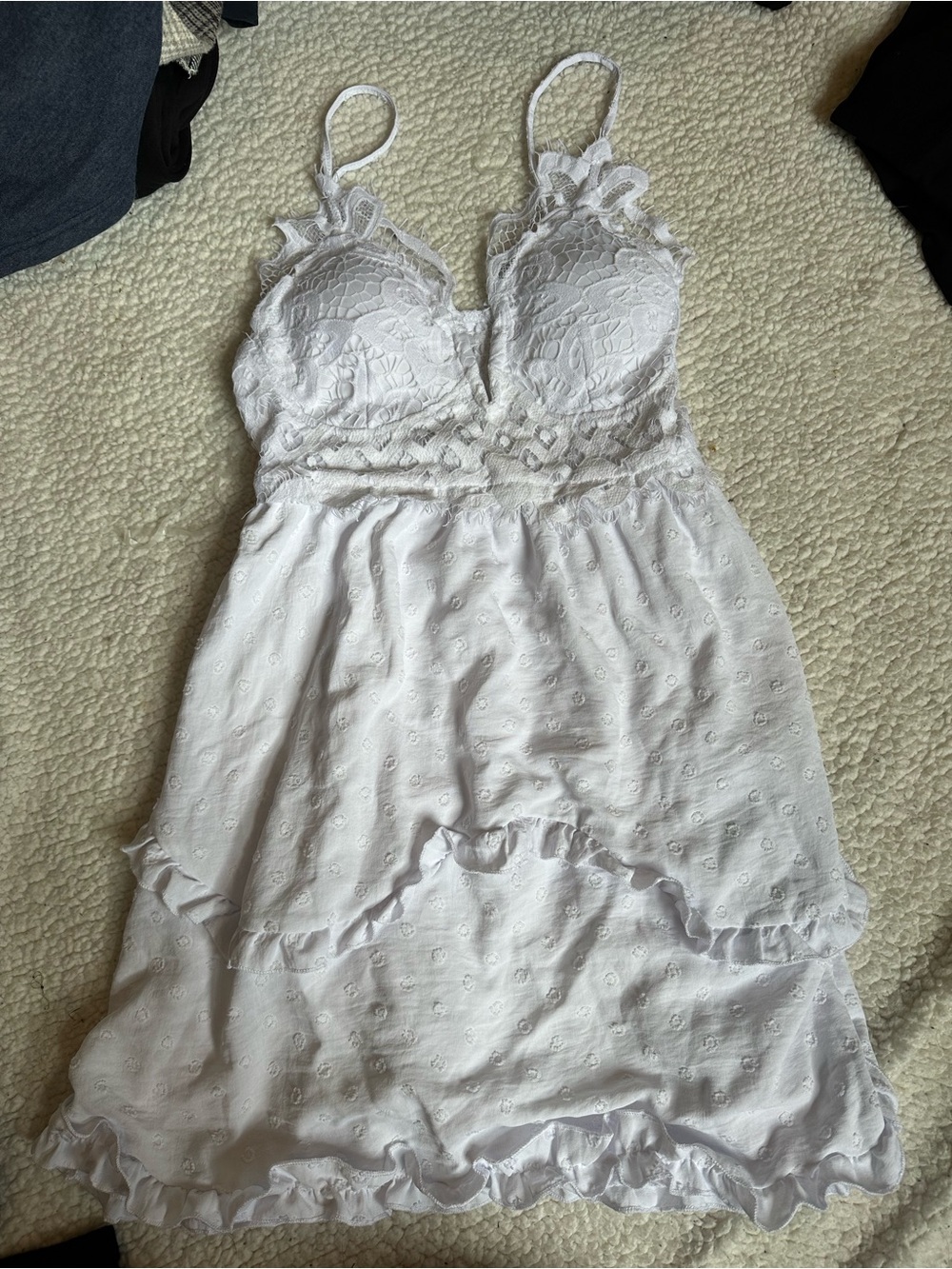 Rue21 White Lace Ruffled Sundress